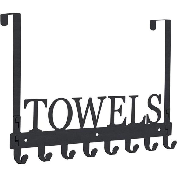 Bath | Over The Door Hooks Towel Holder For Bathroom Door Mount Towel Rack Towel Hooks | Poshmark